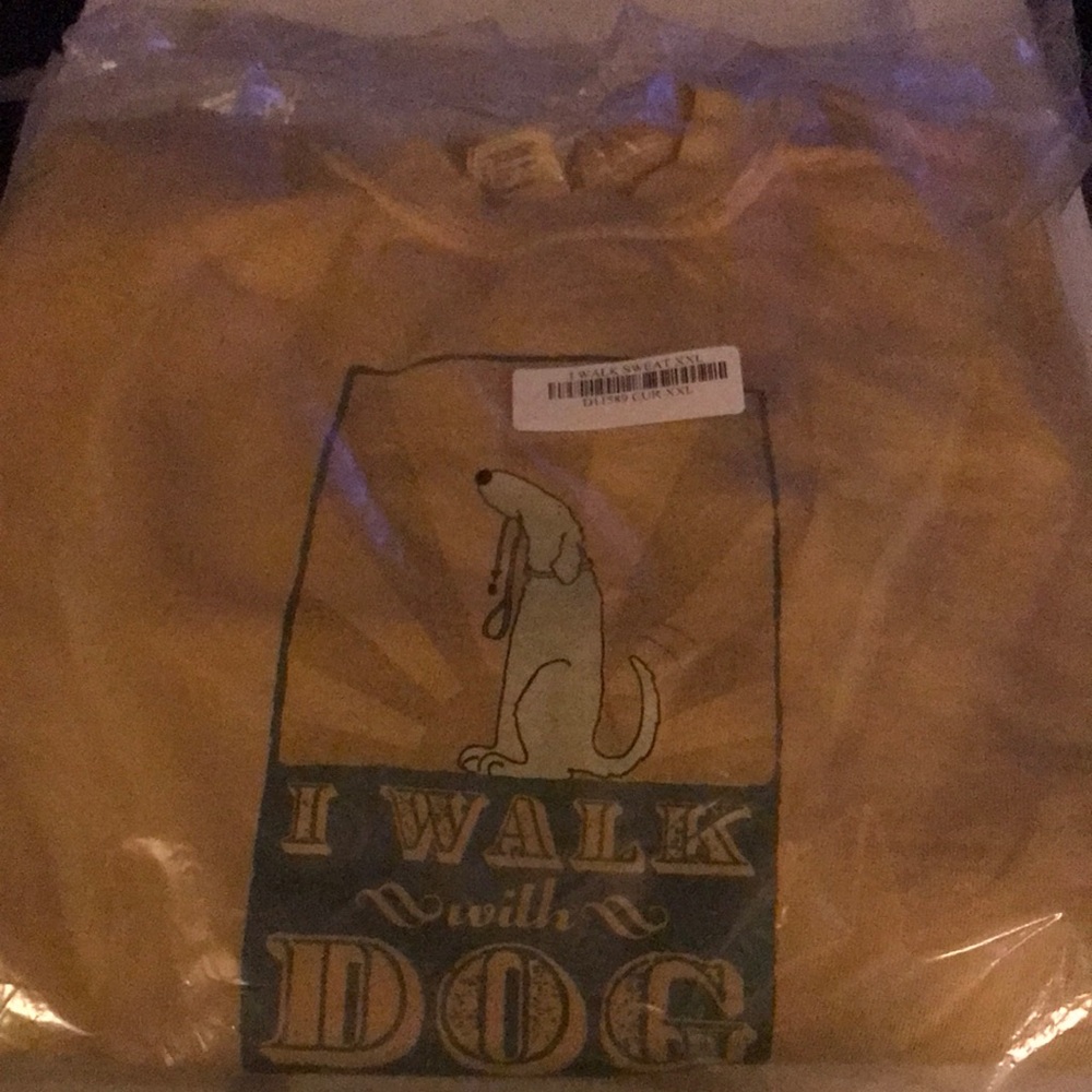 Yellow Dog Walking Sweatshirt